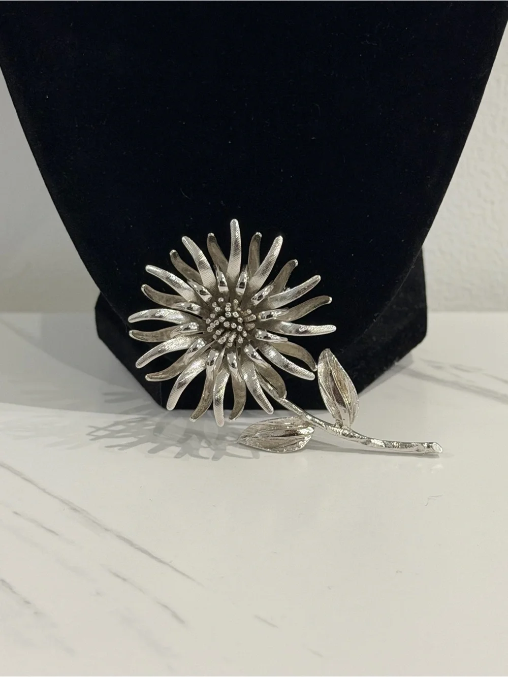 Vintage silver flower